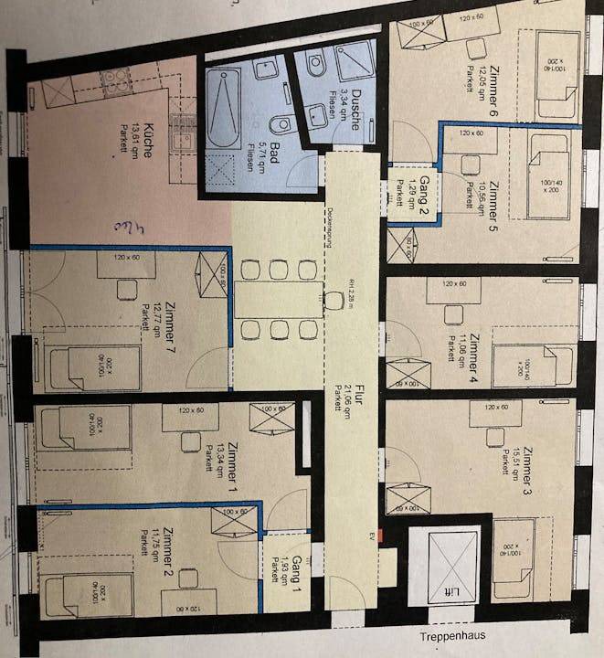 Untergiesing Resort | 135 m² Private room ∙ 1 bedroom ∙ 7 guests