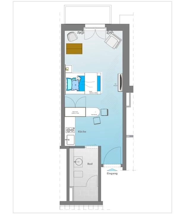 Bogenhausen Apartment | 27 m² Apartment ∙ 1 guest