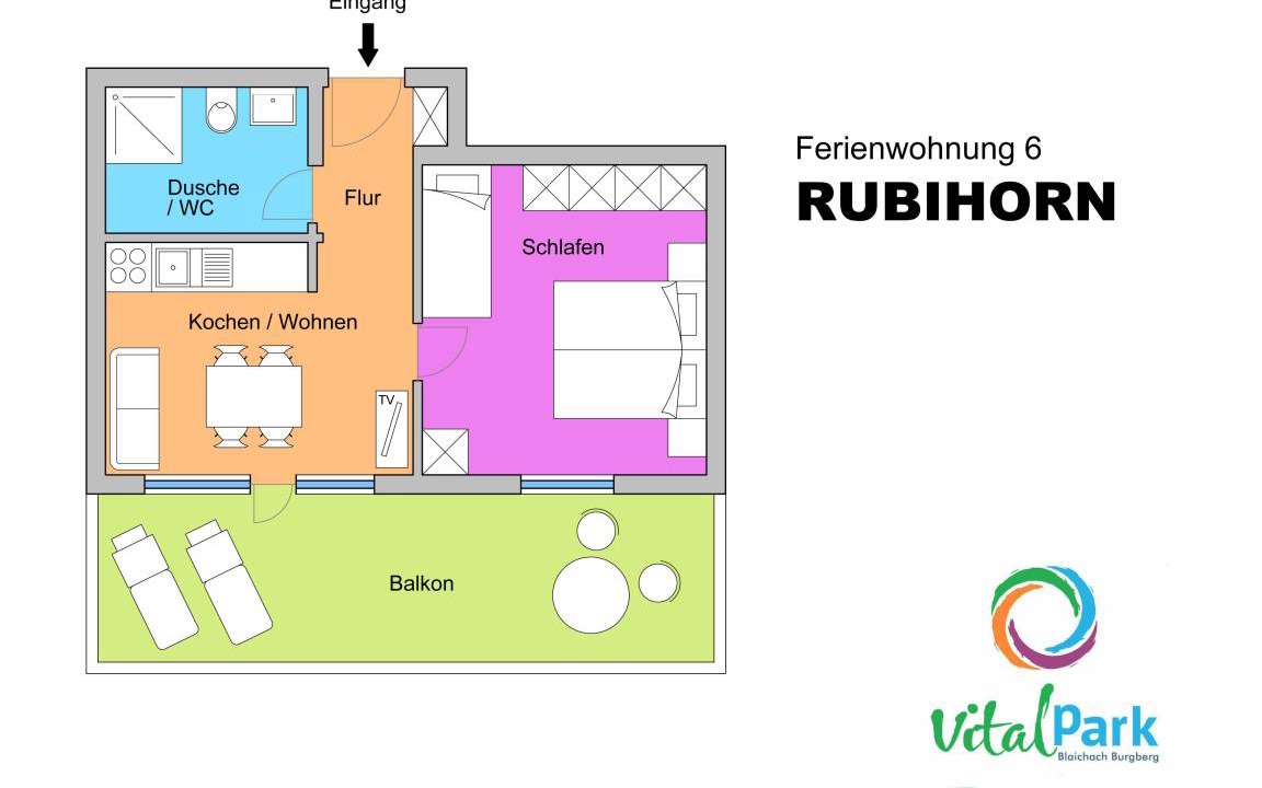 Burgberg Apartment | 30 m² Apartment ∙ 1 bedroom ∙ 2 guests