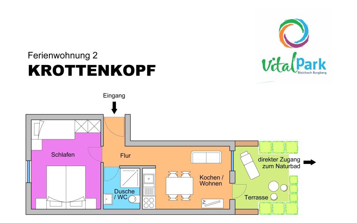 Burgberg Apartment | 32 m² Apartment ∙ 1 bedroom ∙ 2 guests