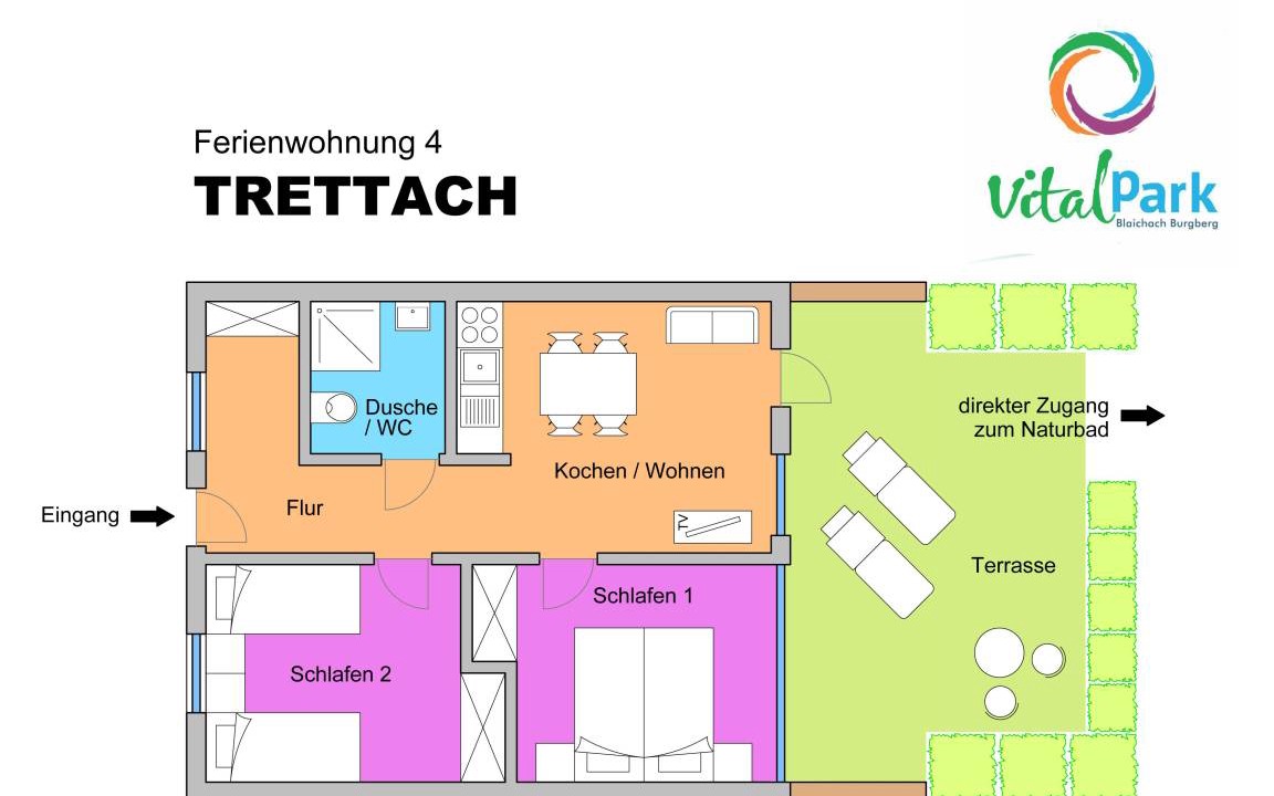 Burgberg Apartment | 41 m² Apartment ∙ 2 bedrooms ∙ 4 guests