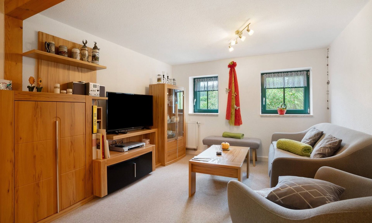 Bad Gottleuba Apartment | Apartment 'Wohnung Volksgut' with Mountain View, Private Terrace and Wi-Fi