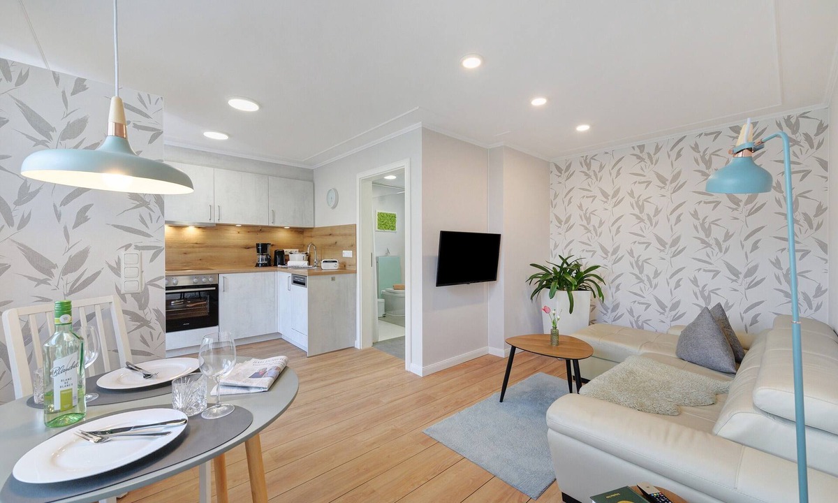 Kaegsdorf Apartment | Apartment 'Ferienwohnungen Meerblick -' with Private Terrace, Garden View, and Wi-Fi