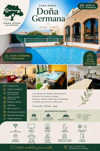 Pepino House | Casa Rural Doña Germana - Pepino - Toledo
