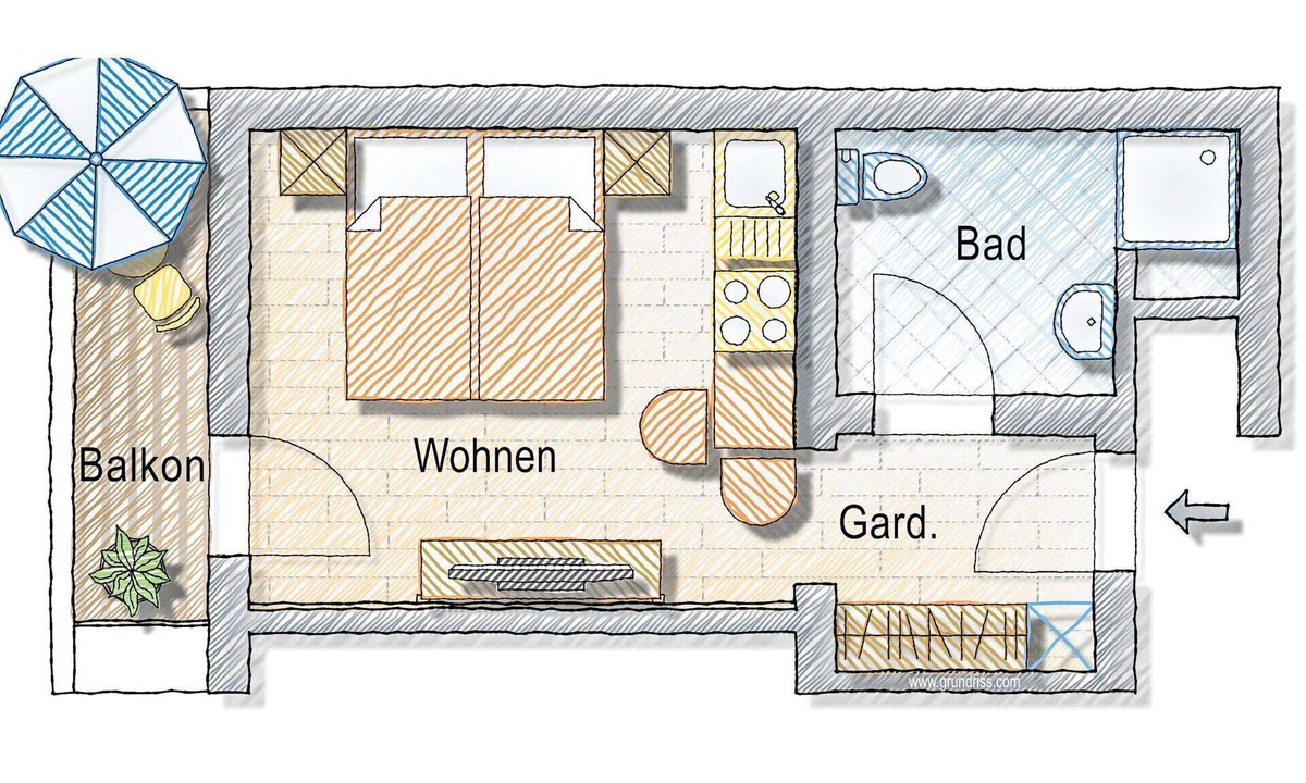 Distelberg Apartment | Cosy apartment for 2 people with WIFI, TV, balcony and pets allowed