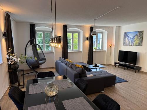 Konigstein an der Elbe Apartment | Cozy Castle Königstein - Moderne 69 qm Unterkunft