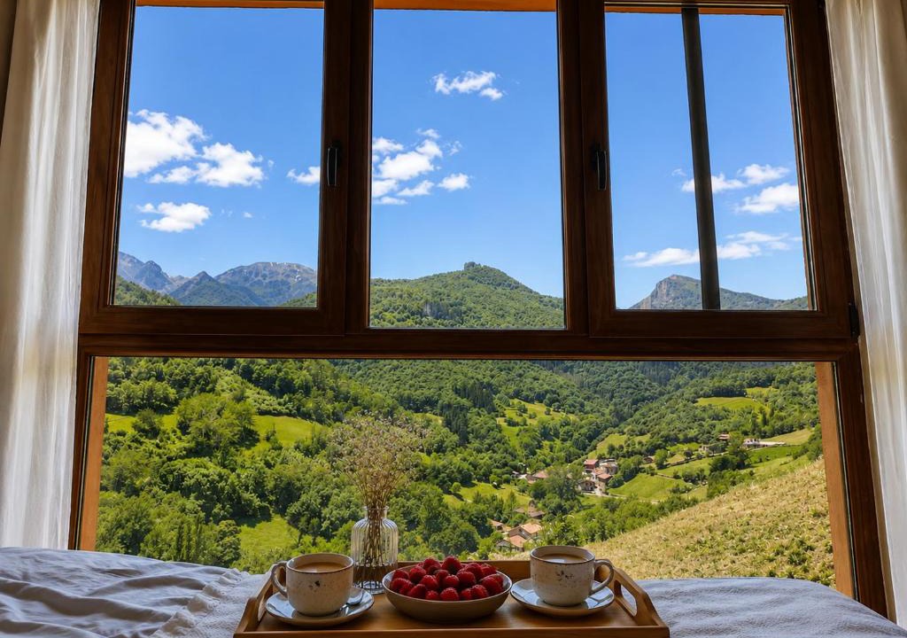 Bores Ski Chalet | Dúplex con vistas a Picos de Europa y Proyector de Cine 120 pulgadas