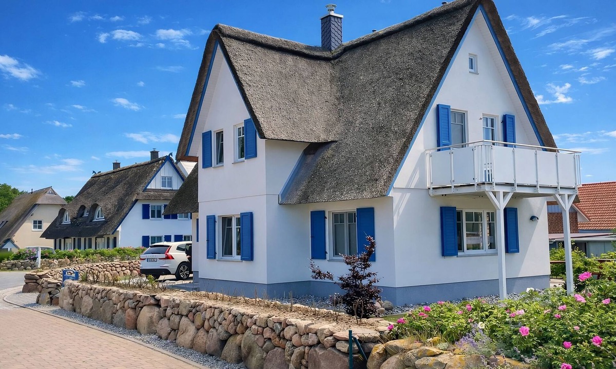 Rerik Cottage | E8 Thatched roof vacation home with sauna Ostseebad Rerik - E8: 4-room thatched roof house