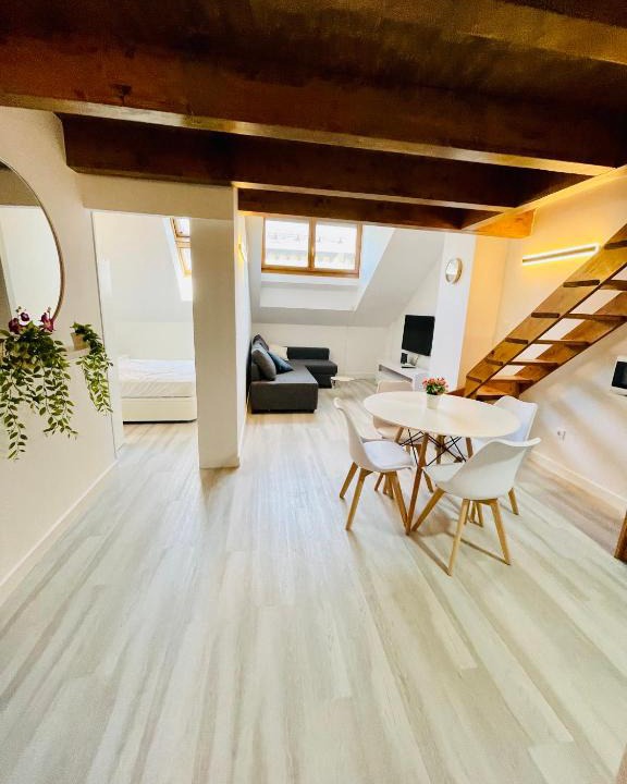 Biescas Apartment | El Ático reformado con aire acondicionado en el centro, ascensor, garaje y WiFi
