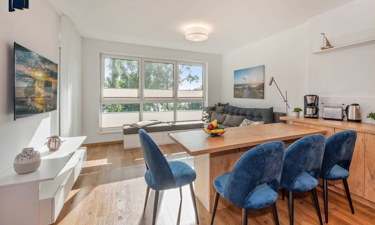 Zirchow Apartment | "exklusives 61m² Apartment mit Haff-blick Ruhige Lage Balkon & Wlan Stellp