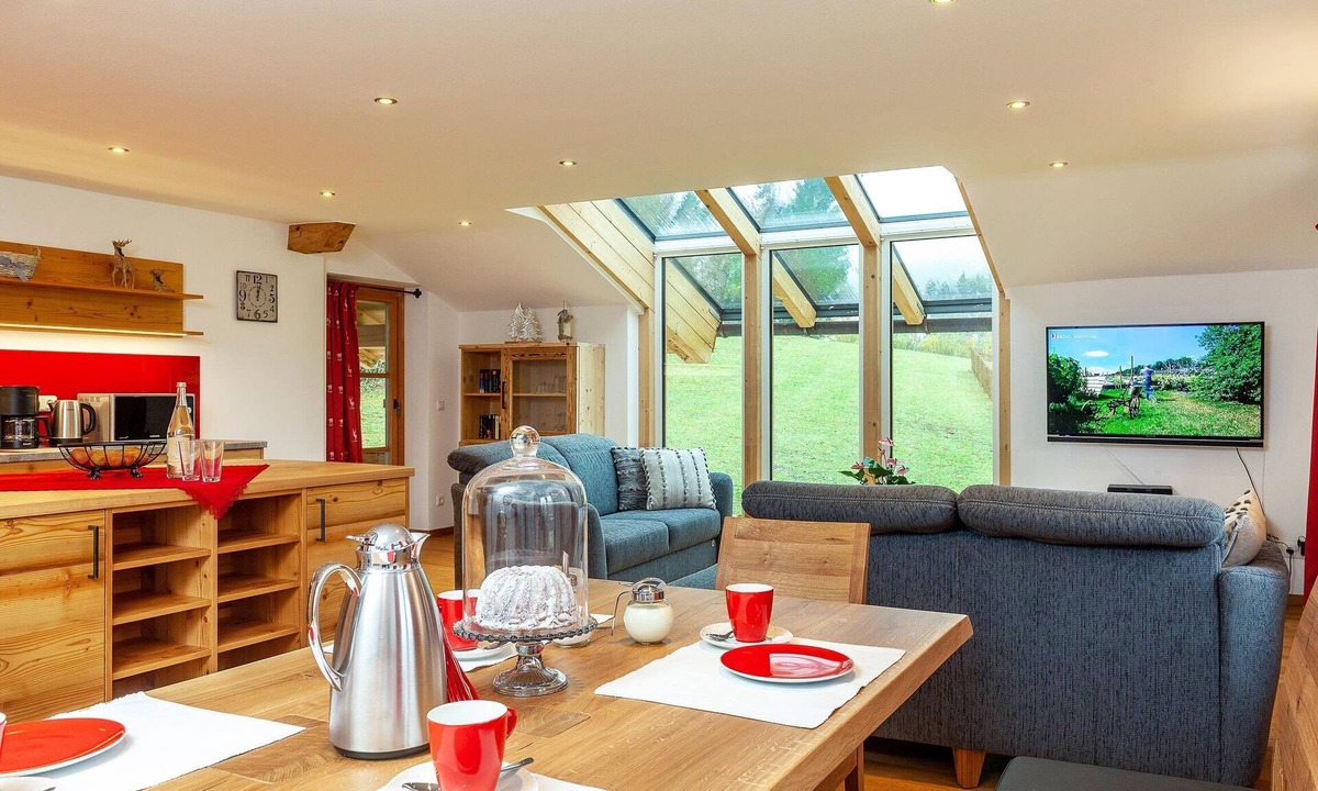 Unterwoessen Apartment | Ferienwohnnung Geigelstein, 103 m², 1-6 Personen, 2 Schlafzimmer, Wohnküche, 2 x Du/WC, Balkon, WLAN