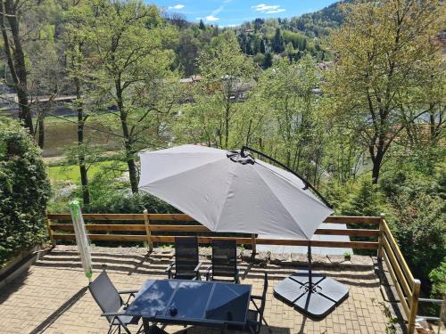 Konigstein an der Elbe Apartment | Ferienwohnung Klara am Lilienstein mit großer Terrasse
