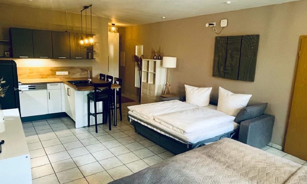 Haundorf Apartment | Ferienwohnung mit großzügigem, offenem Wohn-/Essbereich