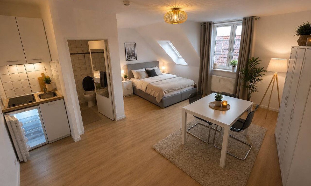 Neckarau Condo | Furnished 1-Bedroom Apartment in Mannheim – Ready for Move-In After High-Quality Renovation