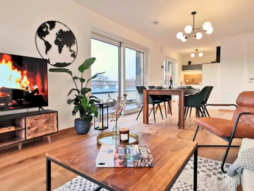 Straubing Apartment | Fynbos Deluxe, Penthouse oder Balkon, Parkplatz