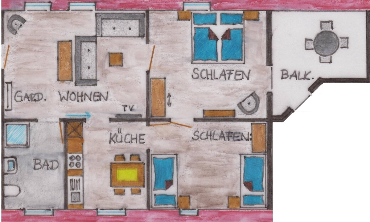 Gemütliche Mit Balkon Kostenfreies Und Wlan Frühstücksbuffet Voll Ausgestattete Küche | Nordheim a. Main