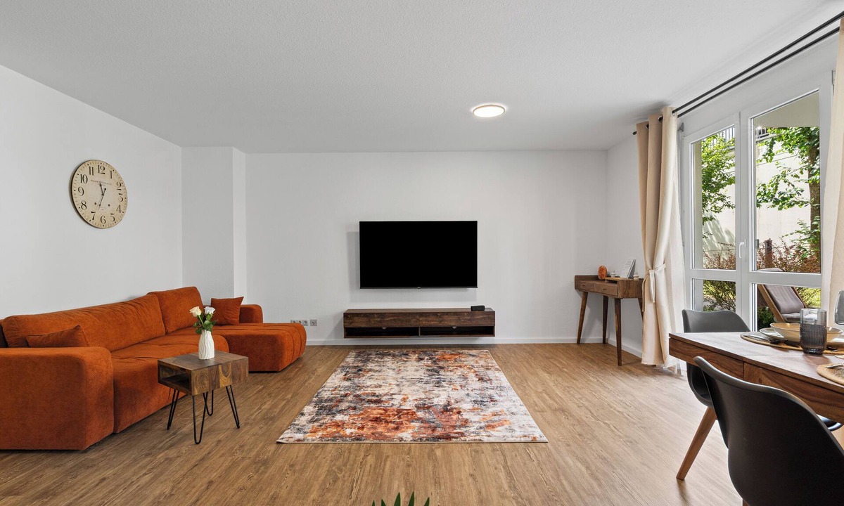 Kempten Apartment | Glücksfewo71, for families, center, private underground parking space, 2 terraces, Allgäu