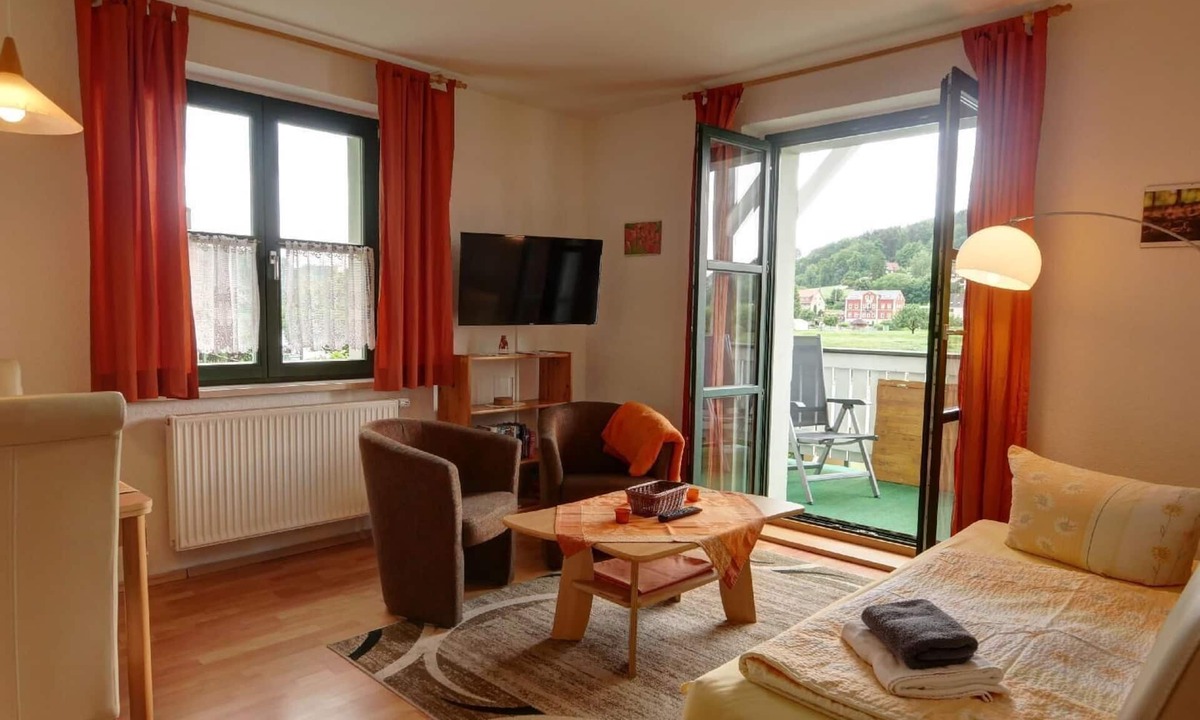 Rathen Apartment | Holiday flat "Schrammsteine" with a view of the Elbe