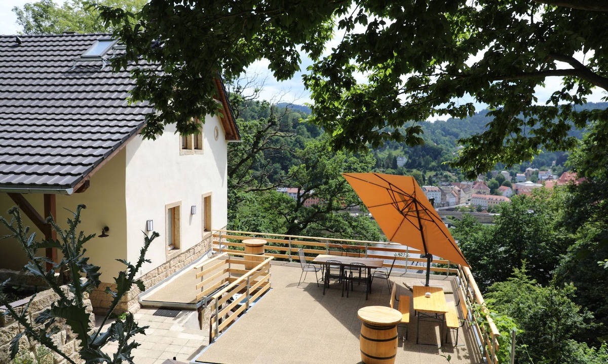 Konigstein an der Elbe House | Holiday house at Lilienstein "Luxusboofe"