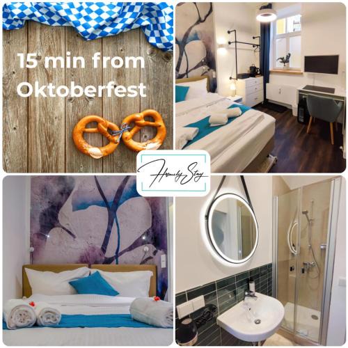 Obergiesing Apartment | HOMELY STAY Studio 1 - Small and cozy Self-Check-In Room in Munich - 15 min from Oktoberfest