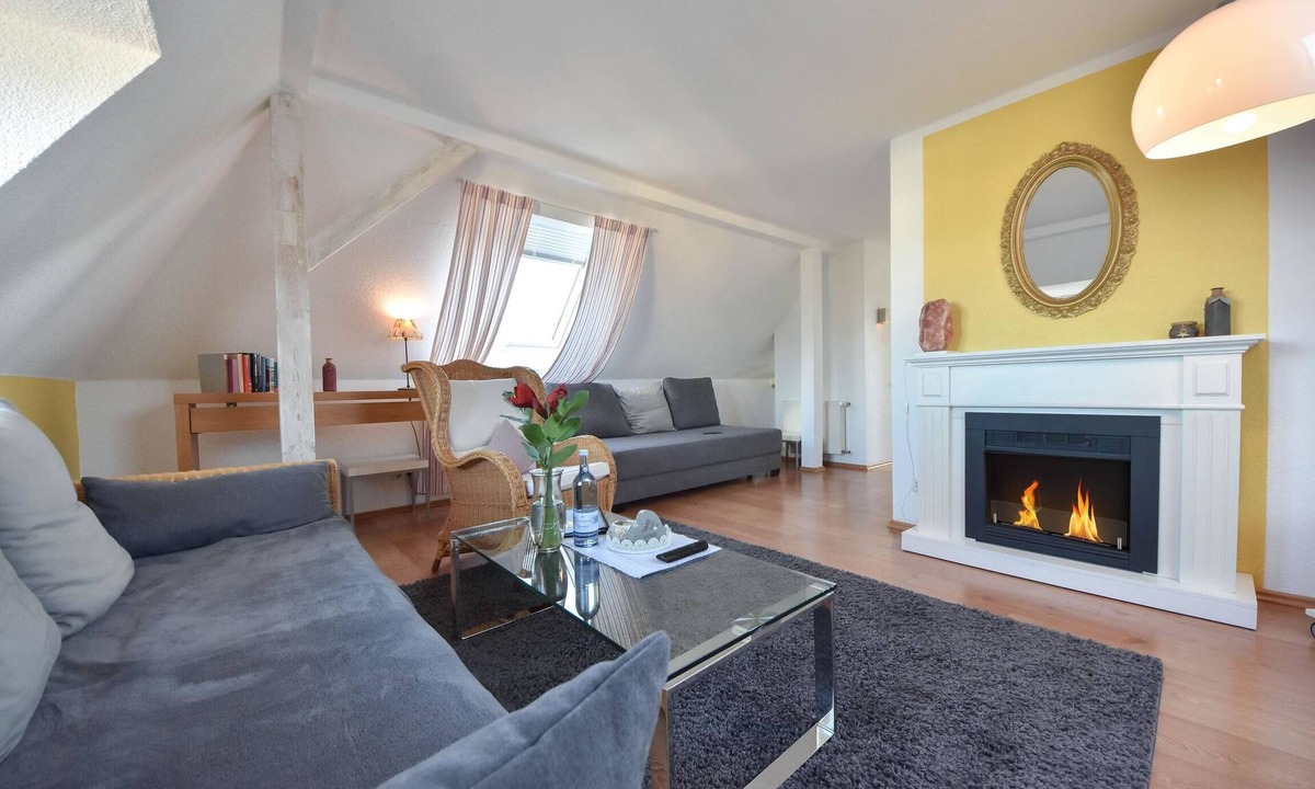 Ahlbeck Apartment | House Thalia 4 Bernstein - modern furnishings with fireplace