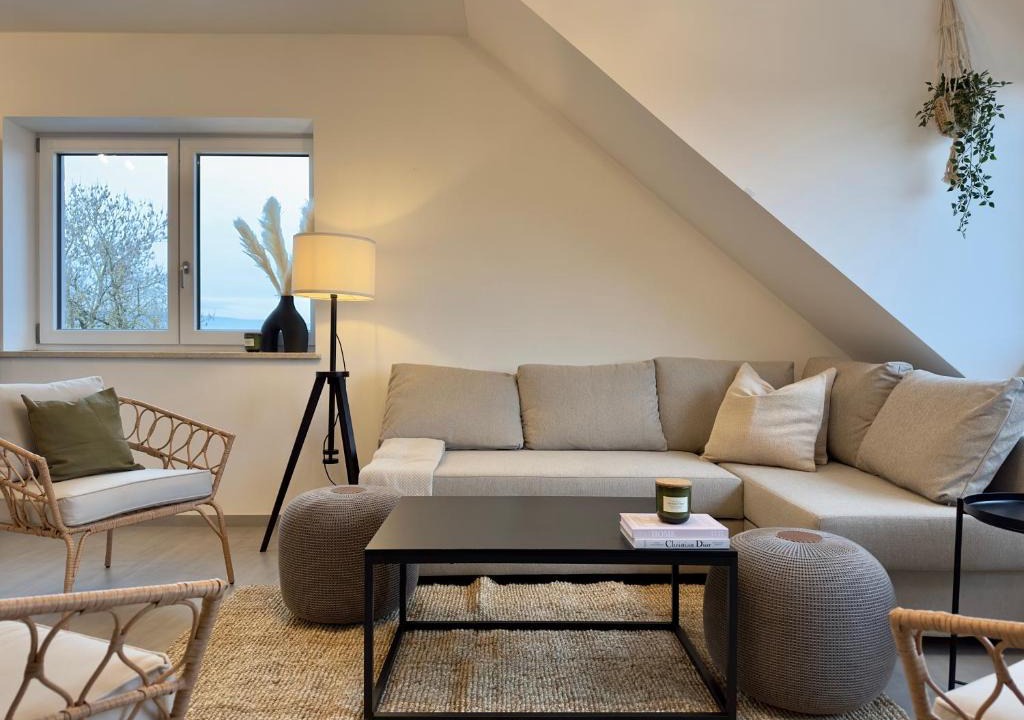 Stephansposching Apartment | Moderne Wohnung mit Küche & Parkplatz Ausblick auf den bayerischen Wald