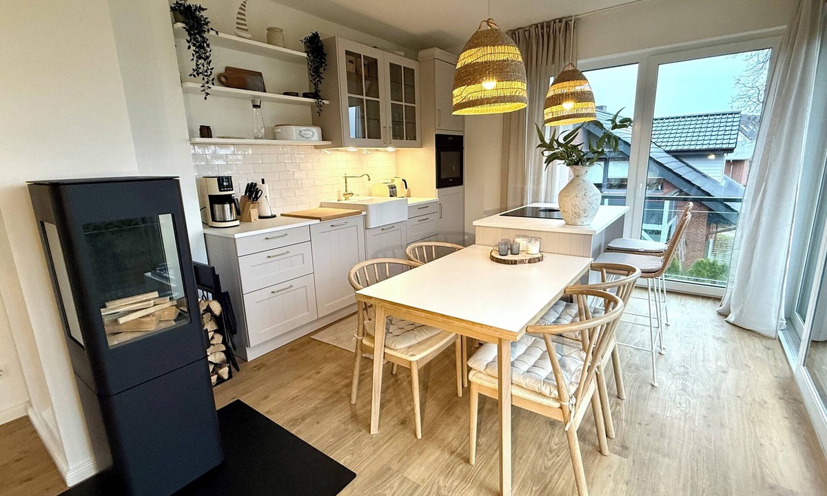 Haffkrug Apartment | Pier 4: 200m to the beach, sea view, sauna (penthouse)