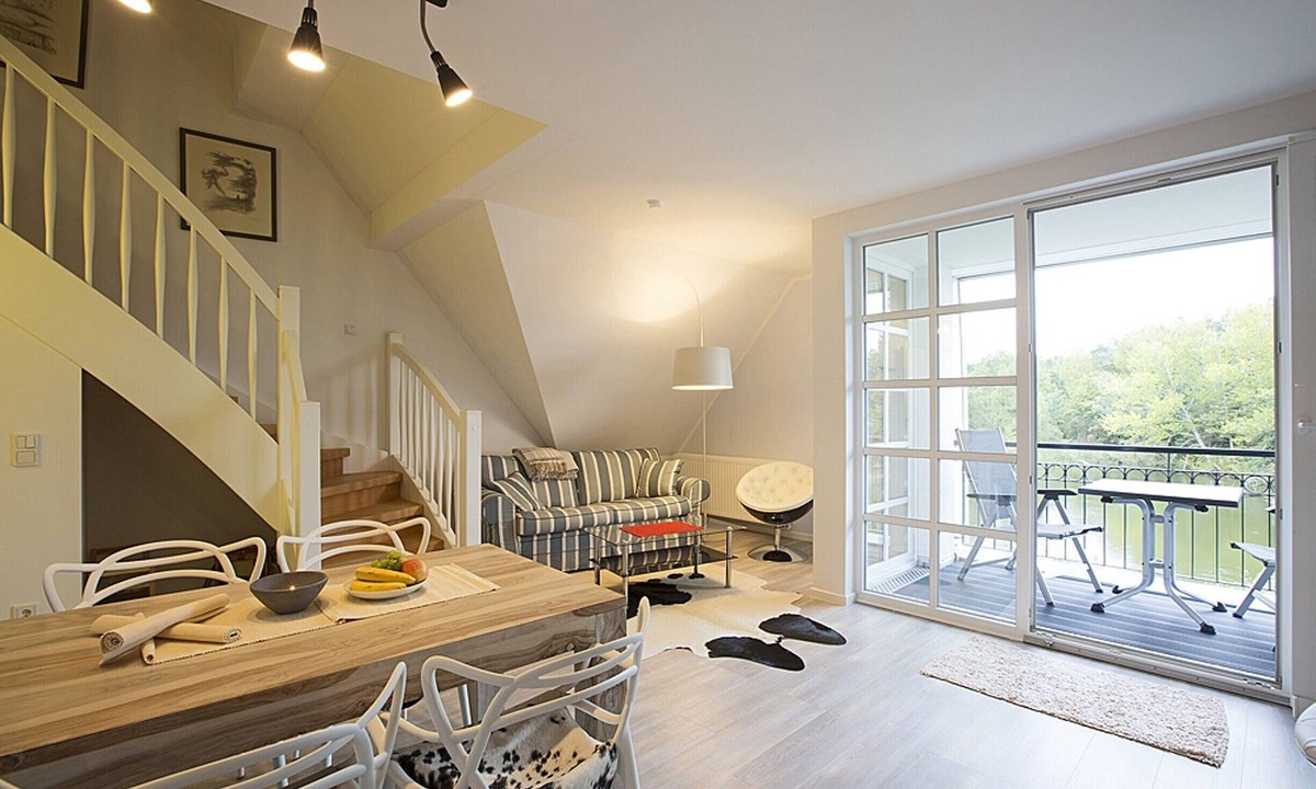 Balm Apartment | Residenz am Balmer See, Whg. 66 with sauna & lake view for 4 persons