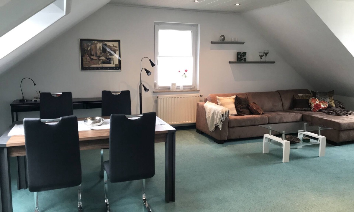 Rottingen Apartment | Spacious, modern vacation apartment (53 sqm) in a quiet location with panoramic views over the Tauber Valley