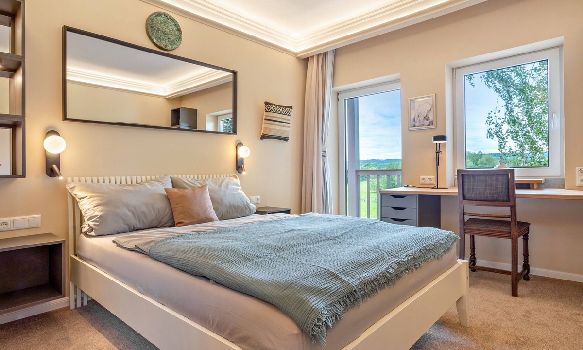 Klein Bollhagen Apartment | Studio Apartment 'Küstenblau - Fulgenhaus' with Balcony