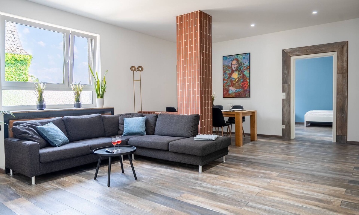 Habinghorst Apartment | Superior Apartment 2 - 9 Personen Küche TV