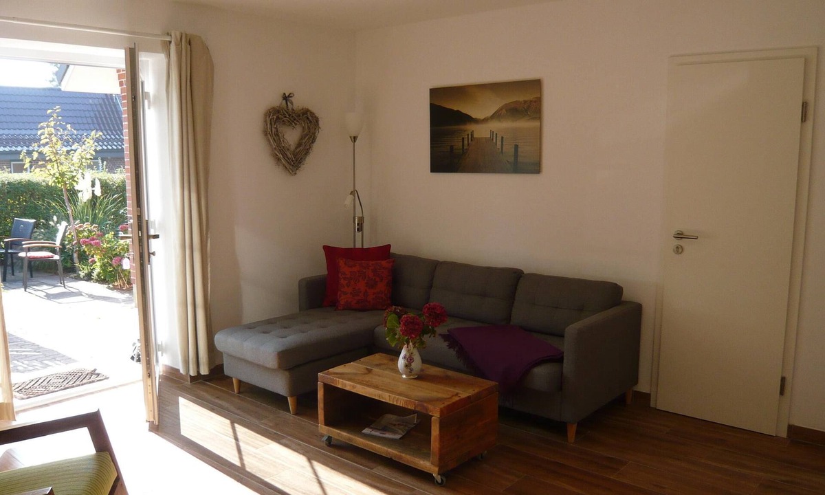 Neue Tiefe Apartment | Vacation home Aloha 1 on Fehmarn: Modern accommodation with terrace.