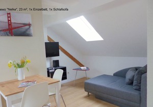 2-room apartment, 23 m², quiet location, close to the center, Ferienwohnungen Flora
