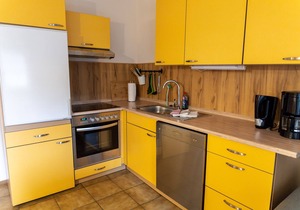 45qm-große Ferienwohnung im 1. Stock mit Blick zum Wald