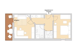 50 m² Apartment ∙ 2 bedrooms ∙ 5 guests