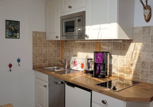 6. Fewo Chiemsee, 43 qm, 2-3 Pers., 1 Schlafzimmer, 1 Wohn-Schlafraum, Ostbalkon 2.OG
