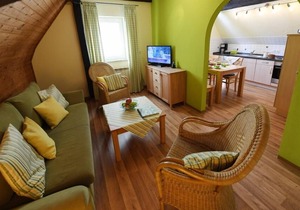 60qm-große Ferienwohnung im 2. Stock