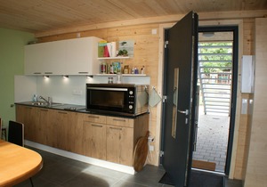 86qm-große Komfort-Ferienwohnung im Erdgeschoss mit großer Terrasse, gut geeignet für Allergiker, schöne Aussicht