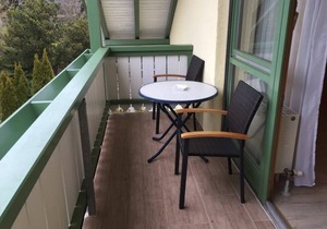 Bright apartment (40 sqm) for up to 3 people with furnished balcony
