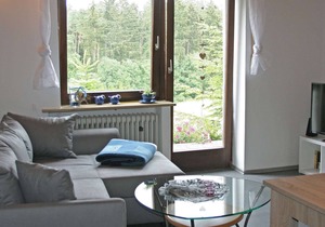 Cosy apartment with terrace and garden access in a quiet wooded area