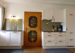 F Apartment Längauer Alm 52sqm, balcony, kitchen, 2 bedrooms and 1 bed-sitting room.