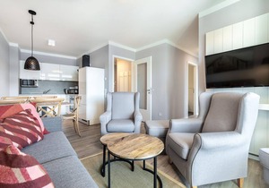 Family-friendly apartment with loggia and in-house SPA area included