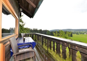 Ferienhaus in Bayern mit Waldblick