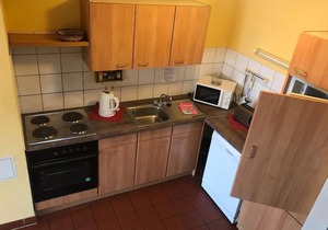 Ferienhaus mit 2 Schlafzimmern, Kaminofen, Terrasse und Garten