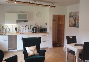 Ferienwohnung 4, 1 Schlafzimmer, 1 Wohn-esszimmer mit Küche, Du-wc