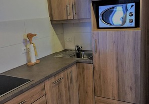 Ferienwohnung Nr. 15 für 1-2 Pers., ca. 33 m², 1 Schlafzimmer, Wohnraum mit Kochnische, Terrasse