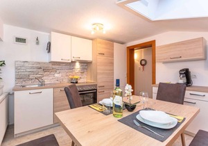 Holiday apartment with garden and trampolines