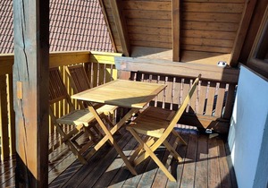 Idyllic vacation apartment for up to 6 people (64 m²) with covered south-facing balcony