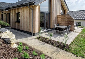 Panoramabungalow WD 01A - panoramic bungalow (DH) in the holiday village at the Therme Obernsees