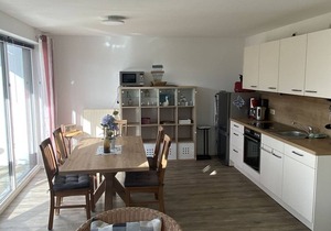 Quiet location, vacation apartment with terrace and garden - Ferienhaus Solamar FeWo EG